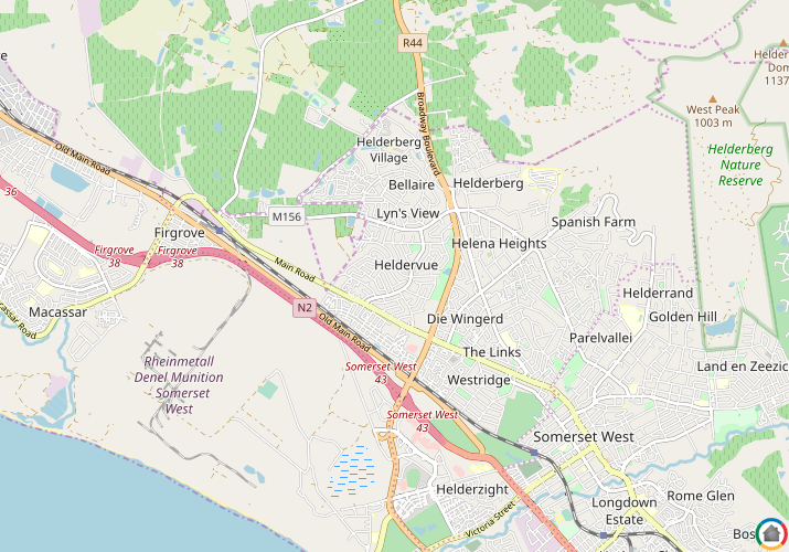 Map location of Heldervue